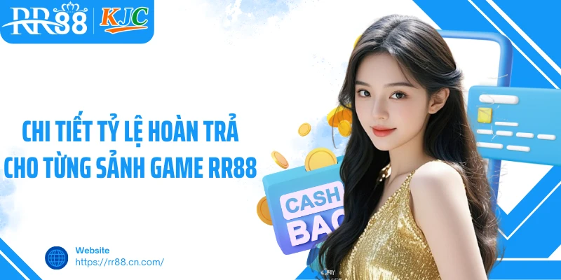 Chi tiết tỷ lệ hoàn trả cho từng sảnh game RR88
